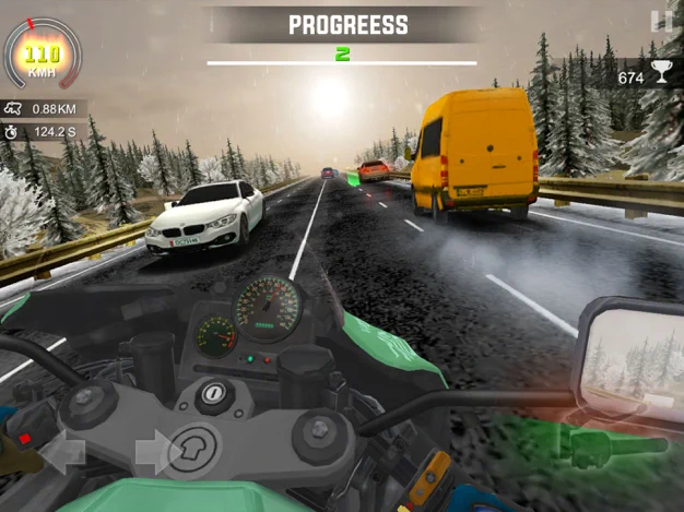 狂热摩托:暴力摩托车模拟驾驶赛车游戏游戏截图4