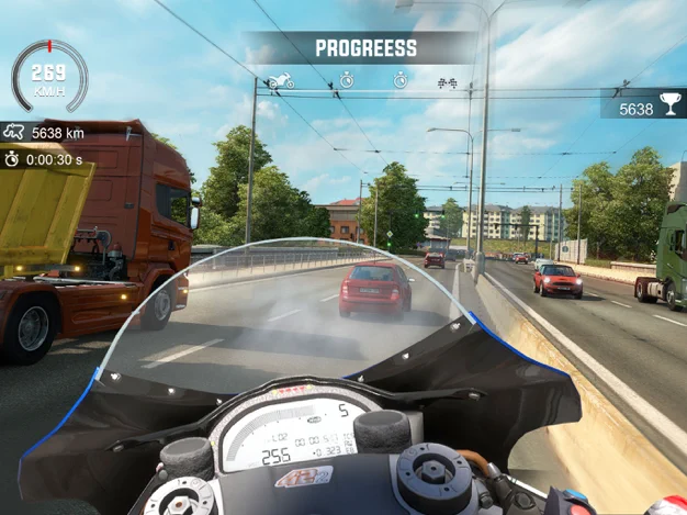 狂热摩托:暴力摩托车模拟驾驶赛车游戏游戏截图1