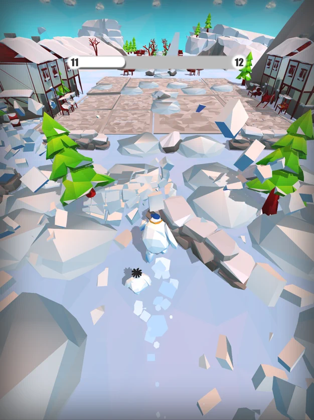 雪人保护大冒险：粉碎雪堆游戏截图1