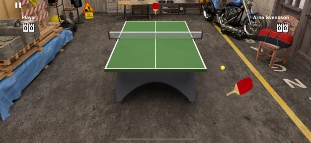 虚拟乒乓球: 随机球拍游戏截图2
