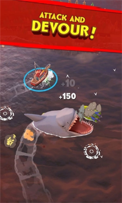 鲨鱼吞噬大作战图三